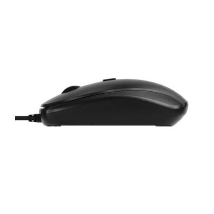 Imagem de Kit Teclado Abnt2 E Mouse 2400 Dpi Com Fio Preto Usb