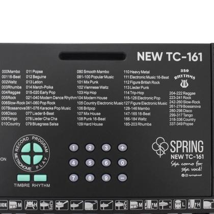Imagem de Kit Teclado Arranjador Spring Tc161 61 Teclas + Suporte