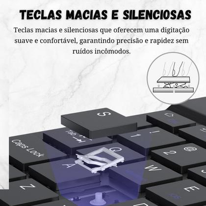 Imagem de Kit Teclado Com Mouse Sem Fio Para Galaxy S10 Fe 10.9 - X526