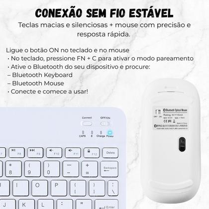 Imagem de Kit Teclado Com Touchpad + Mouse Galaxy A7 Lite 8.7 T220