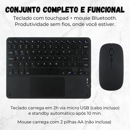 Imagem de Kit Teclado Com Touchpad + Mouse Galaxy A7 Lite 8.7 T220