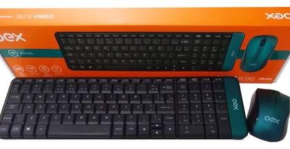 Imagem de Kit Teclado E Mouse Bluetooth Sem Fio Slim Tm404 Oex Abnt
