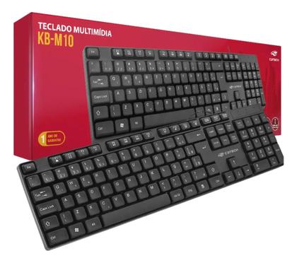 Imagem de KIT Teclado e mouse c/fio C3tech Usb Abnt2 Preto