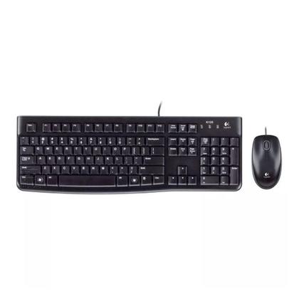 Imagem de Kit Teclado E Mouse Com Fio Logitech Mk120