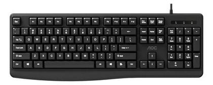 Imagem de Kit Teclado E Mouse Com Fio Usb Aoc Office Ç