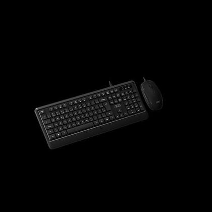 Imagem de Kit Teclado E Mouse Com Fio Usb Aoc Slim Office Ç