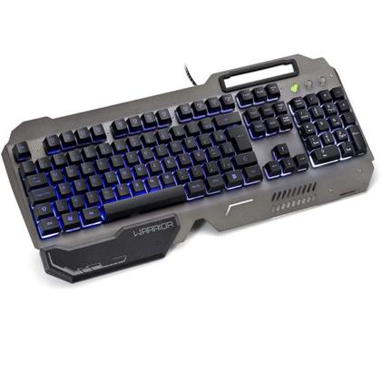 Imagem de Kit Teclado e Mouse Gamer Metálico Semi Mecânico Antighost Ç