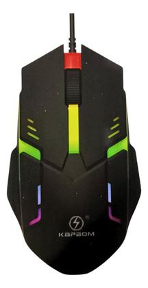 Imagem de Kit Teclado E Mouse Gamer Semi Mecânico Led Rgb Ka-5880