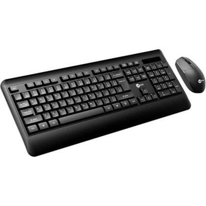 Imagem de Kit Teclado e Mouse Lecoo KW202 Sem Fio Preto