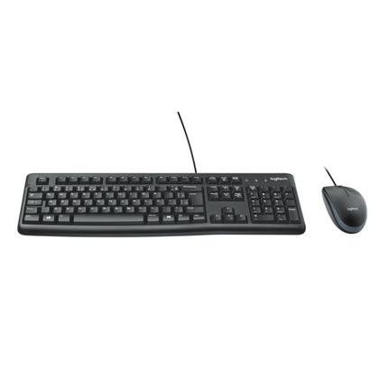 Imagem de Kit Teclado e Mouse Logitech MK120 Preto USB 920-004429-C F030 - Conforto e Estilo