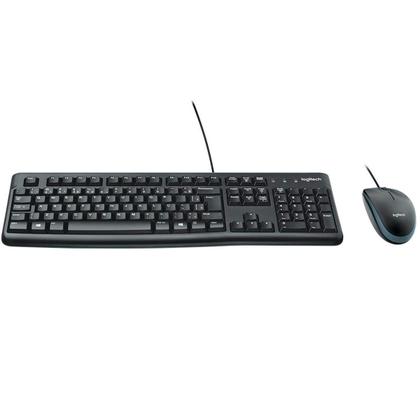 Imagem de Kit Teclado e Mouse Logitech MK120 USB, 1000DPI, ABNT2, Preto