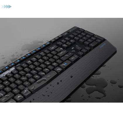 Imagem de Kit teclado e mouse logitech mk345 preto s/fio compatível com windows, mac, linux.