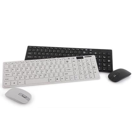 Imagem de Kit Teclado e Mouse Sem Fio 24ghz 3200dpi Óptico
