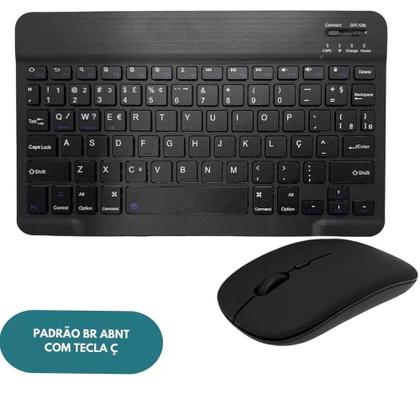 Imagem de Kit Teclado e Mouse Sem fio Bluetooth Multi-device Branco K-06