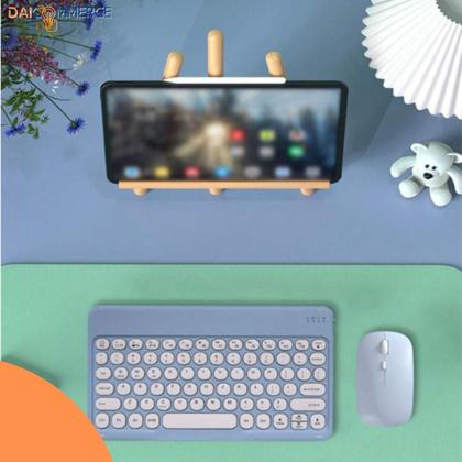 Imagem de Kit Teclado E Mouse Sem Fio Bluetooth Para Tablet S6 Lite