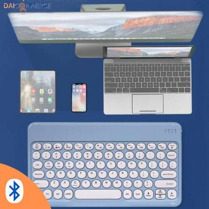 Imagem de Kit Teclado E Mouse Sem Fio Bluetooth Para Tablet S6 Lite