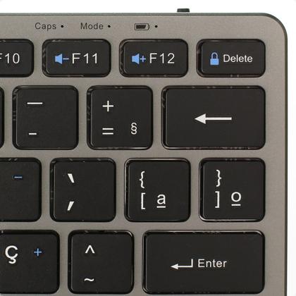 Imagem de Kit Teclado E Mouse Sem Fio Bluetooth Recarregável Abnt BrKit Teclado E Mouse Sem Fio Bluetooth Recarregável Abnt Br