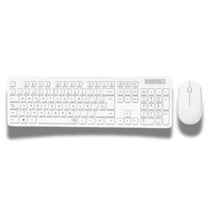 Imagem de Kit Teclado e Mouse sem Fio Branco Computador Notebook Brazilpc Bpc-5269/3w289