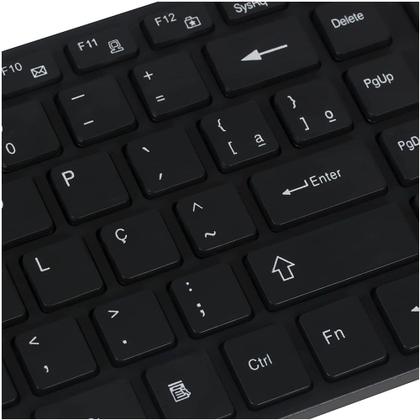 Imagem de Kit Teclado E Mouse Sem Fio Confortável Ótimo Para Home Office Computador Pc Notebook Português Abnt 2 Usb