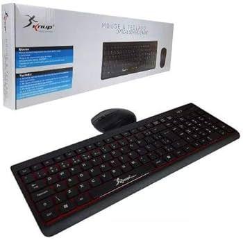Imagem de Kit Teclado E Mouse Sem Fio Ergonômico Para PC Notebook Tablet 2.4ghz Preto Original
