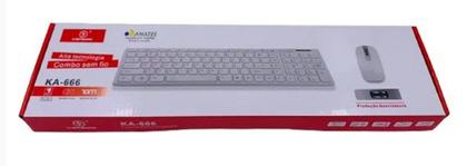 Kit Teclado e Mouse sem Fio Kapbom KA-666 Receptor por USB - Kit