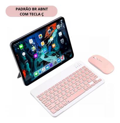 Imagem de Kit Teclado E Mouse Sem Fio Ultra Fino Bluetooth JP-MKL