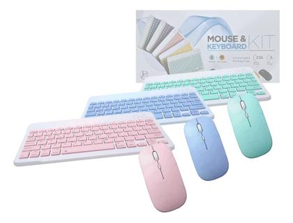 Imagem de Kit Teclado E Mouse Sem Fio Ultra Fino Bluetooth JP-MKL
