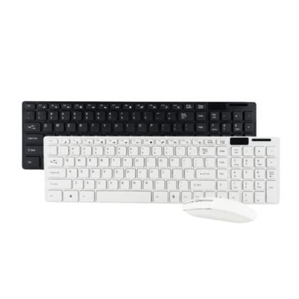 Imagem de Kit Teclado E Mouse Sem Fio Wireless 2.4ghz 3200dpi Com Capa Silicone