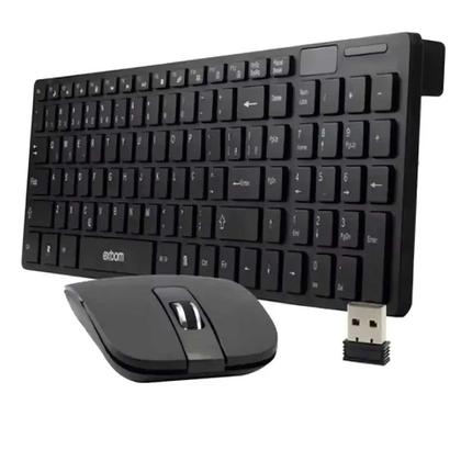 Imagem de Kit Teclado E Mouse Sem Fio Wireless abnt2 Para Notebook Dell Inspiron + Mouse Pad