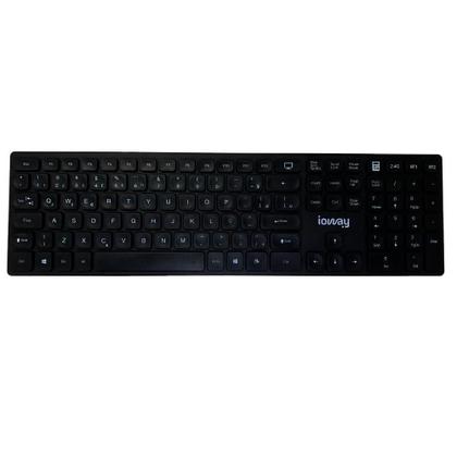 Imagem de Kit Teclado E Mouse Usb Km702Sl Preto Slim Ioway