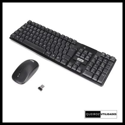 Imagem de Kit Teclado e Mouse USB  Praticidade e Conforto no Seu Dia a Dia