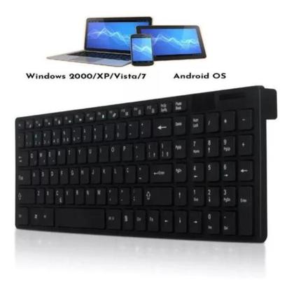Imagem de Kit Teclado E Mouse Wireless Sem Fio Ultra Slim K-06 Capa Silicone