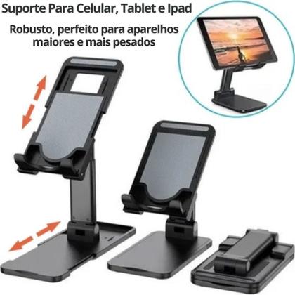 Imagem de Kit Teclado Mouse Bluetooth Sem Fio ABNT Ç Recarregável + Suporte Mesa Para Tablet Celular