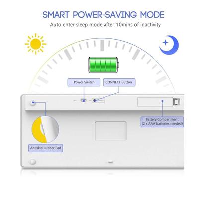 Imagem de Kit Teclado Mouse Bluetooth Tablet Android Phone Celular