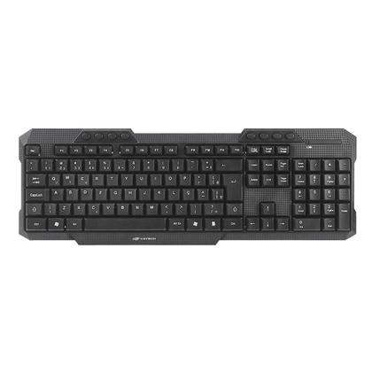 Imagem de Kit Teclado + Mouse C3TECH K-W10BK, Wireless, 8 Funções Multimídia, Preto