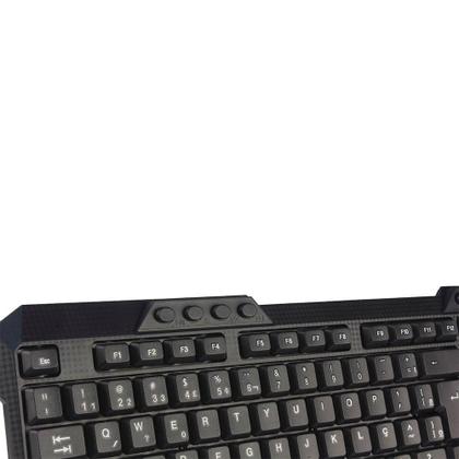 Imagem de Kit Teclado + Mouse C3TECH K-W10BK, Wireless, 8 Funções Multimídia, Preto