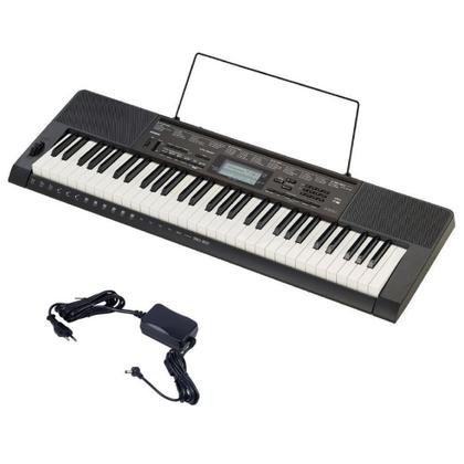 Imagem de Kit Teclado Musical CASIO CTK3500 MIDI/USB Aplicativo Chordana + Suporte X + Banqueta + Fonte
