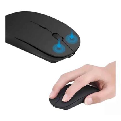 Imagem de Kit Teclado Recarregável e Mouse + Suporte Tablet/ Celular