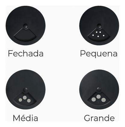 Imagem de Kit Temperos 3 Potes Vidro Bolinha C/ Tampa Plástica