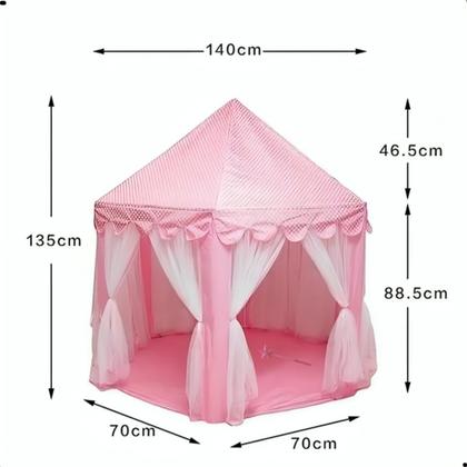 Imagem de Kit Tenda Cabana Princesa Iluminada Luzes Led C/ Varinha
