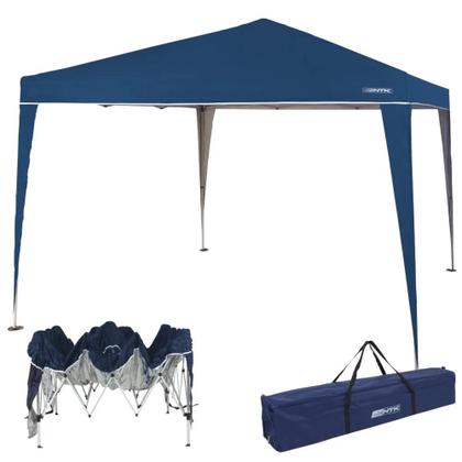 Imagem de Kit Tenda Dobravel Trixx 3m X 3m Base e Topo + 4 Paredes Laterais Azul Nautika