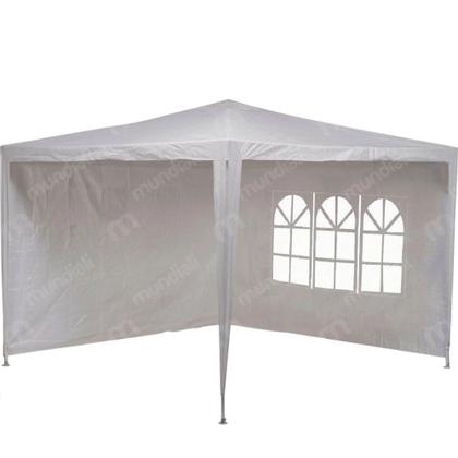 Imagem de Kit Tenda Gazebo Dobravel 3x3 M Branca + 4 Paredes Mor