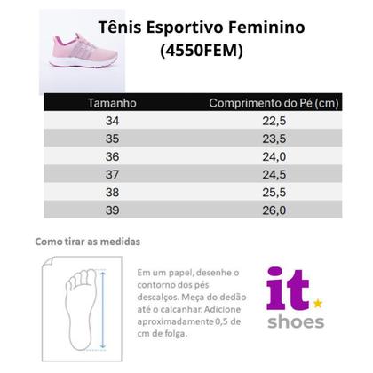Imagem de Kit Tênis Academia Feminino + Relógio Digital LED + Meia