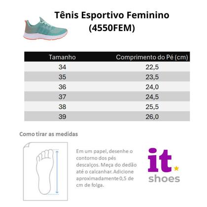 Imagem de Kit Tênis Academia Feminino + Relógio Digital LED + Meia