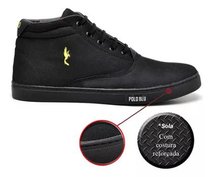 Imagem de Kit Tenis Botinha Masculino Confortavel Cano Médio Com Relógio