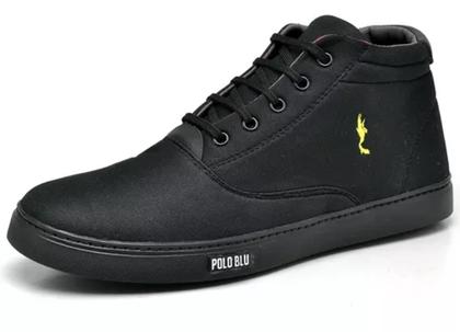 Imagem de Kit Tenis Botinha Masculino Confortavel Cano Médio Com Relógio