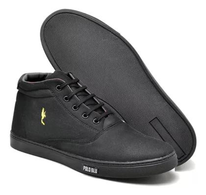 Imagem de Kit Tenis Botinha Masculino Confortavel Cano Médio Com Relógio