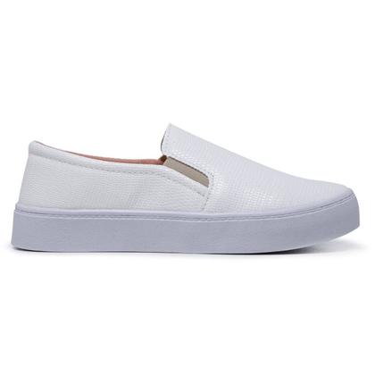 Imagem de Kit Tênis Casual Feminino Macio Legítimo Slip On Iate + Relógio Touch Digital