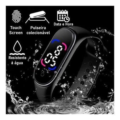 Imagem de Kit Tênis Casual Feminino Macio Legítimo Slip On Iate + Relógio Touch Digital