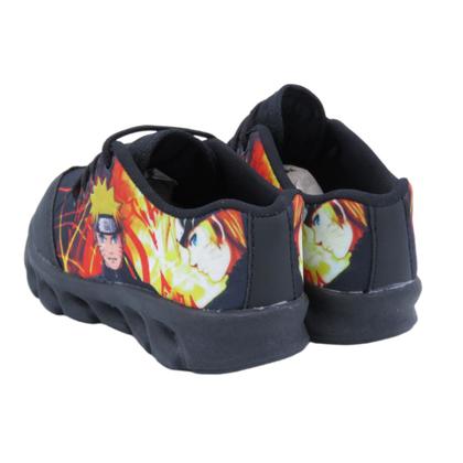 Imagem de Kit Tênis De Led Infantil Menino Masculino Naruto + Camisa
